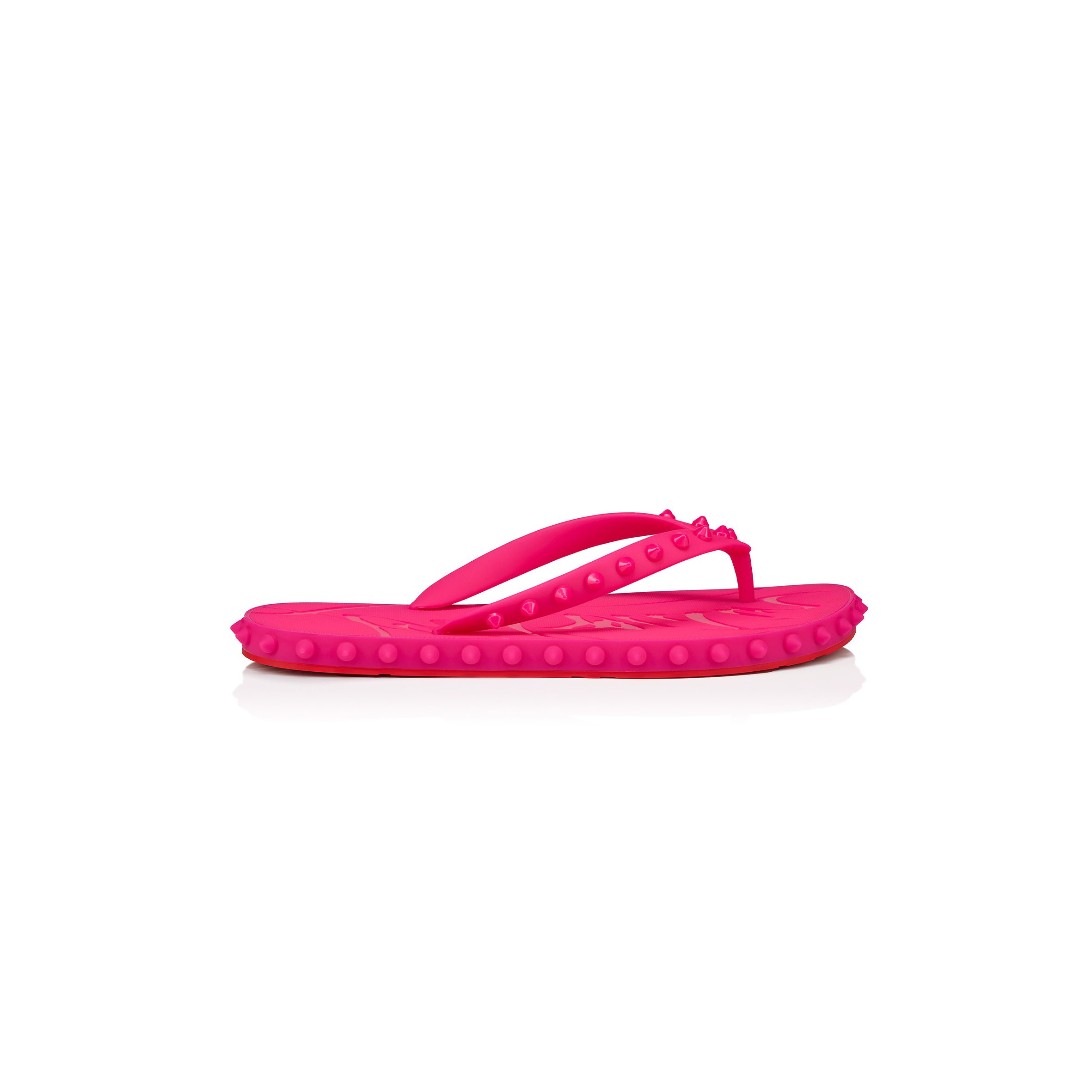 CHRISTIAN LOUBOUTIN SUPER LOUBI FLIPFLIP FLOPS RUBBER PINUP WOMEN 1230961P379